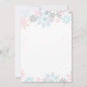 Invitation Hiver Onederland Premier anniversaire Pink Blue ne (Dos)