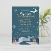 Invitation Hiver Onederland Première forêt de neige (Debout devant)