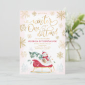 Invitation Hiver ONEderland Red Winter Sleigh 1er anniversair (Debout devant)
