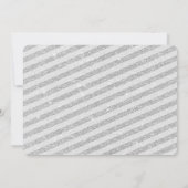 Invitation Hiver ONEderland Silver Glittery 1er anniversaire (Dos)