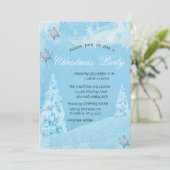 Invitation Hiver, Pine Tree, Fête de Noël des Flammes de neig (Debout devant)