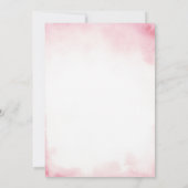 Invitation Hiver Pink Bow thème Girl Coquette Baby shower (Dos)