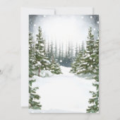 Invitation Hiver Pins Rustiques Mariage Botanique Invitat (Dos)