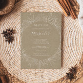 Invitation Hiver rustique | Kraft Nous Continuons À Vow Renou