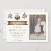 Invitation Hiver scandinave UN Derland 1 1er anniversaire (Devant)