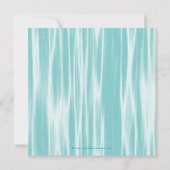 Invitation Hiver Turquoise Blue Snowflakes Quinceanera (Dos)