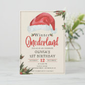 Invitation Hiver UN derland Noël Noël Noël Noël Chapeau Noël (Debout devant)