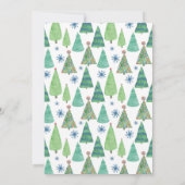 Invitation Hiver Un joyeux petit Baby shower de Noël (Dos)