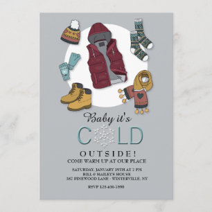 Invitation Hiver Vêtements