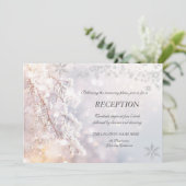 Invitation Hiver Wonderland Branches Réception (Debout devant)