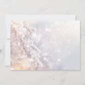 Invitation Hiver Wonderland Branches Réception (Dos)