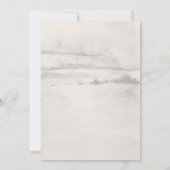 Invitation Hiver Woodland Wonderland Baby shower (Dos)