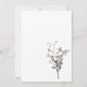 Invitation Hivernal onederland rustique baie boho premier ann (Dos)