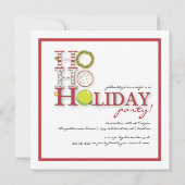 Invitation Ho HO Happy Holiday Christmas Party (Dos)