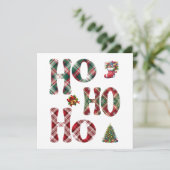 Invitation Ho Ho Ho Joué Noël (Debout devant)