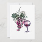 Invitation Ho Ho Ho Pour la fête de Noël Merlot (Dos)