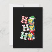 Invitation Ho Ho Ho Volleyball Lights Santa Hat renne ELF (Devant)