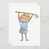 Invitation Hockey (Devant / Derrière)