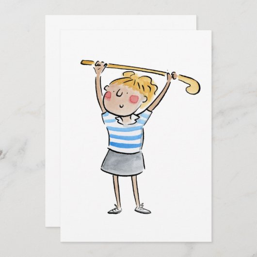 Invitation Hockey (Devant / Derrière)