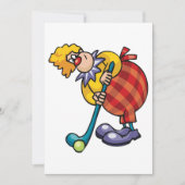 Invitation Hockey clown (Devant)