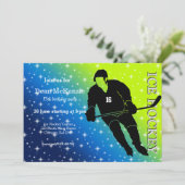 Invitation Hockey sur glace (Debout devant)