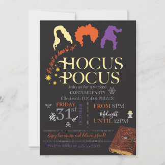 Invitation Hocus Pocus