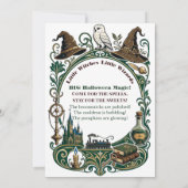 Invitation Hocus Pocus Anniversaire Magique de Conte de Fées  (Dos)