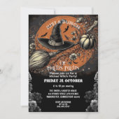 Invitation Hocus Pocus Casquette Vintage Wicked Witch Party (Devant)