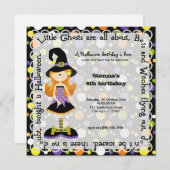 Invitation Hocus Pocus fête d'anniversaire (Devant / Derrière)