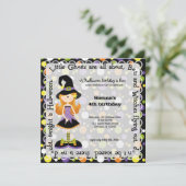 Invitation Hocus Pocus fête d'anniversaire (Debout devant)