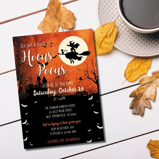 Invitation Hocus Pocus Halloween