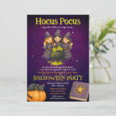 Invitation Hocus Pocus Kids Halloween (Debout devant)