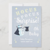 Invitation Hocus Pocus Surprise Grossesse des neiges hivernal (Devant)