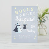 Invitation Hocus Pocus Surprise Grossesse des neiges hivernal (Debout devant)