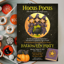 Hocus Pocus WitchKids Halloween Party