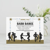 Invitation Hoedown occidental (Debout devant)
