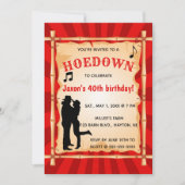 Invitation Hoedown Shindig Pays de l'Ouest Anniversaire (Devant)