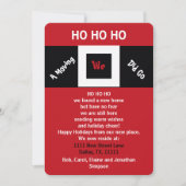 Invitation HOHOHO New Address Holiday Moving Announcement (Devant)