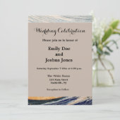 Invitation Hokusai Ocean Waves Sea Boats (Debout devant)