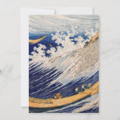 Invitation Hokusai Ocean Waves Sea Boats (Dos)