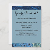 Invitation Hokusai Vague féminine Océan Vintage (Devant)