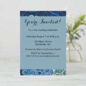 Invitation Hokusai Vague féminine Océan Vintage (Debout devant)