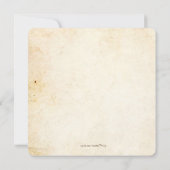 Invitation Holding Hands Trees Love Rustic Mariage de automne (Dos)