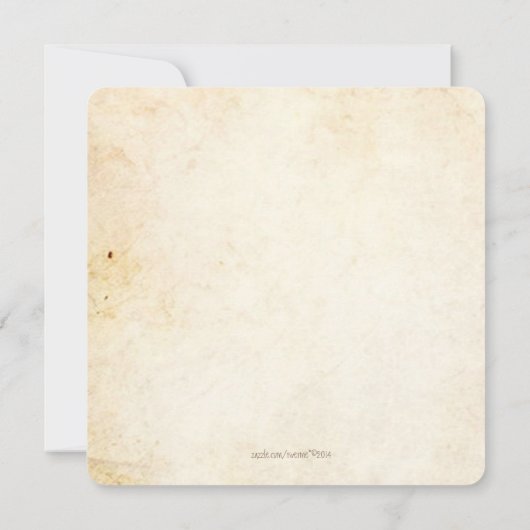 Invitation Holding Hands Trees Love Rustic Mariage de automne (Dos)