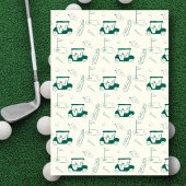 Invitation Hole In One 1st Birthday Par-tee Hand Drawn Green