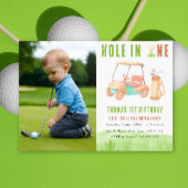 Invitation Hole In One Golf First Birthday Party