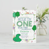Invitation Hole In One Par-Tee Anniversaire Célébration 5 (Debout devant)