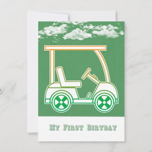 Invitation Hole In One Par-Tee Anniversaire Célébration 5 (Dos)