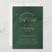 Invitation Hole in One Par-tee Elegant Golf Anniversaire (Devant)