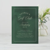 Invitation Hole-in-One Par-tee Elegant Golf Birthday party (Debout devant)